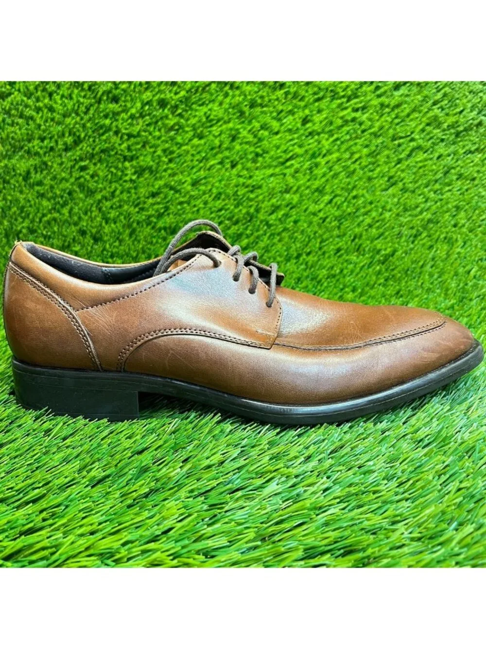 Ecco Citytray Mens Size 6-6.5 Brown Brown Classic Plain Toe Oxford Dress Shoes